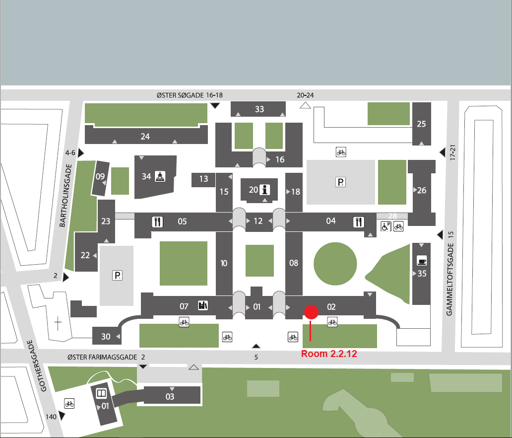 Official map of campus
