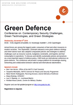 Plakat for Green Defence Conference