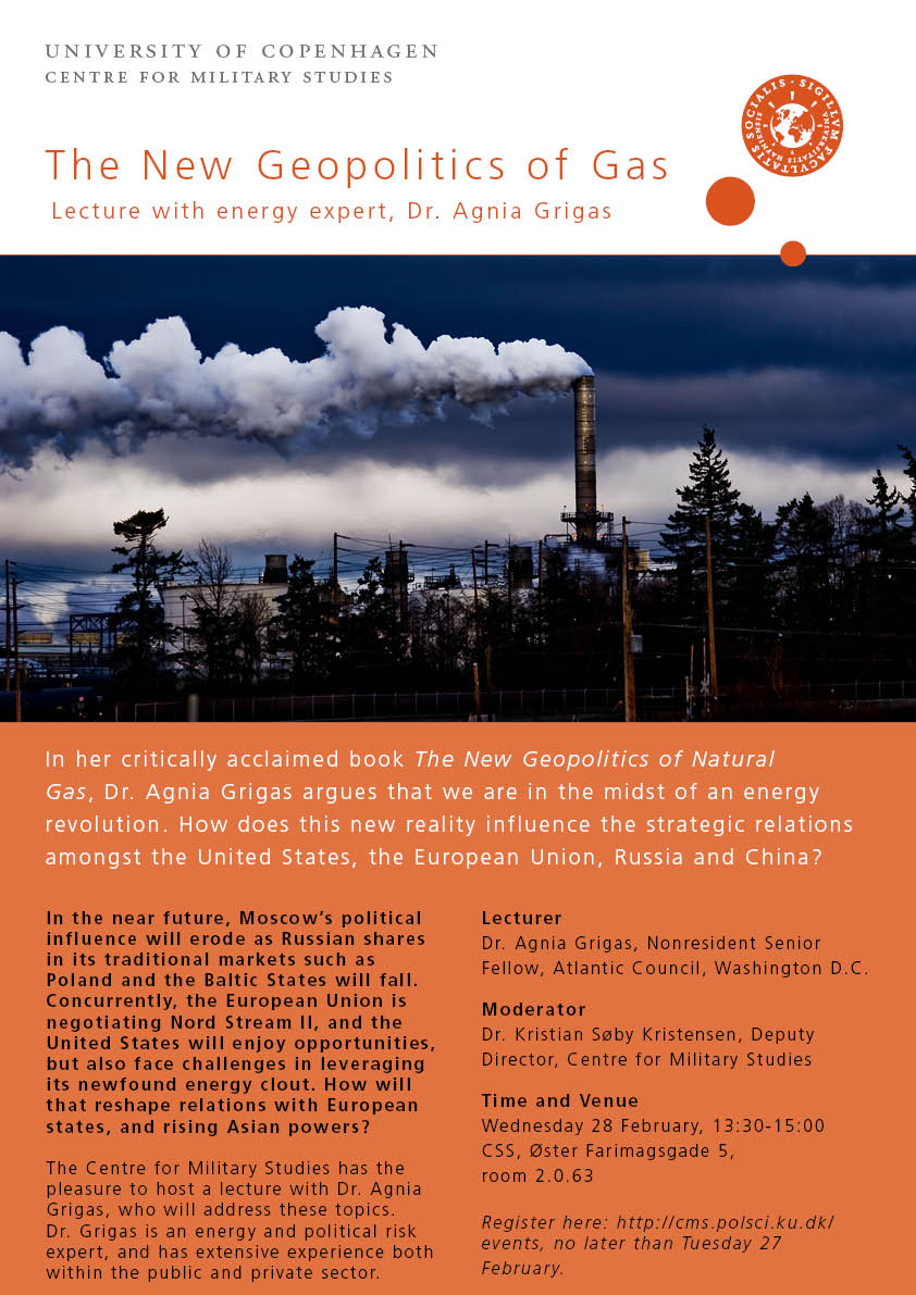 Invitation to the lecture "The New Geopolitics of Gas"