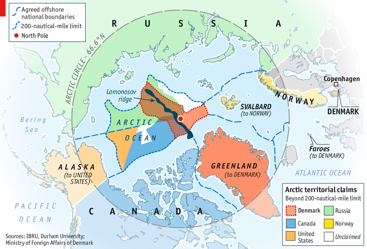 Arctic territorial claims